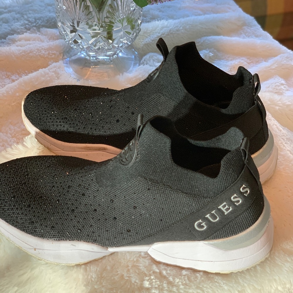 Guess black slip on sneakers size9.5